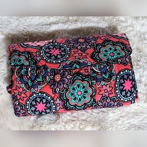 NWOT - VIBRANT, FLORAL-PATTERN WALLET, WRISTLET, CROSSBODY CLUTCH